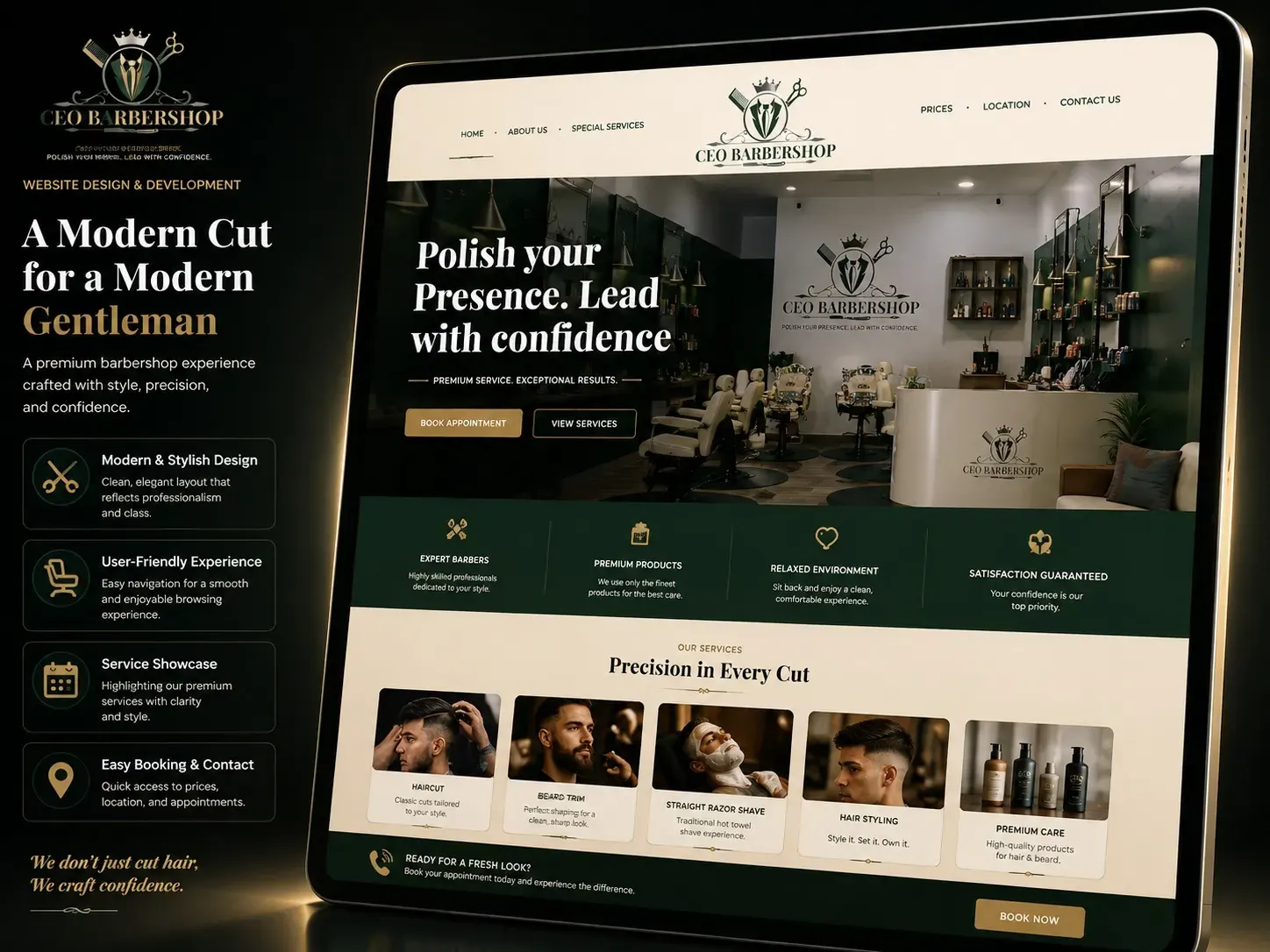 CEO Barbershop website